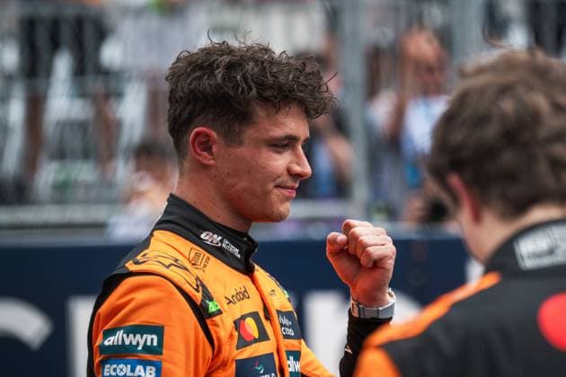 Lando Norris (McLaren Formula 1 Team, Großbritannien, 04) USA, Formel 1 Weltmeisterschaft, Crypto.com Miami Grand Prix, Miami International Autodrome, Saison 2025, 03.05.2025 USA, Formel 1 Weltmeisterschaft, Crypto.com Miami Grand Prix, Miami International Autodrome, Saison 2025, 03.05.2025 Miami Copyright: xEibner-Pressefotox EP_mbu