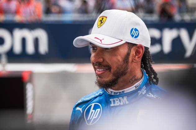 Lewis Hamilton (Scuderia Ferrari HP, Großbritannien, 44) USA, Formel 1 Weltmeisterschaft, Crypto.com Miami Grand Prix, Miami International Autodrome, Saison 2025, 03.05.2025 USA, Formel 1 Weltmeisterschaft, Crypto.com Miami Grand Prix, Miami International Autodrome, Saison 2025, 03.05.2025 Miami Copyright: xEibner-Pressefotox EP_mbu
