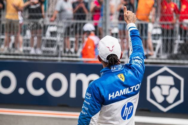 Lewis Hamilton (Scuderia Ferrari HP, Großbritannien, 44) USA, Formel 1 Weltmeisterschaft, Crypto.com Miami Grand Prix, Miami International Autodrome, Saison 2025, 03.05.2025 USA, Formel 1 Weltmeisterschaft, Crypto.com Miami Grand Prix, Miami International Autodrome, Saison 2025, 03.05.2025 Miami Copyright: xEibner-Pressefotox EP_mbu