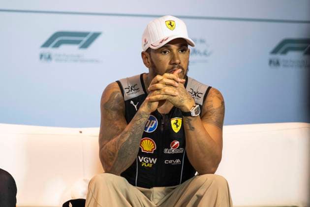 F1 - MIAMI GRAND PRIX 2025 HAMILTON Lewis (gbr), Scuderia Ferrari SF-25, portrait during the Formula 1 Crypto.com Miami Grand Prix 2025, 6th round of the 2025 FIA Formula One World Championship, WM, Weltmeisterschaft from May 2 to 4, 2025 on the Miami International Autodrome, in Miami Gardens, Florida, United States of America - Miami GardensUnited States  Copyright: xCharlyxLopezx