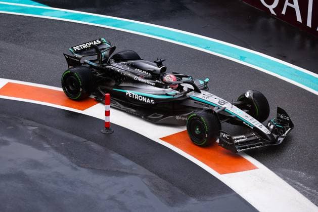 F1 - MIAMI GRAND PRIX 2025 63 RUSSELL George (gbr), Mercedes AMG F1 Team W16, action during the Formula 1 Crypto.com Miami Grand Prix 2025, 6th round of the 2025 FIA Formula One World Championship, WM, Weltmeisterschaft from May 2 to 4, 2025 on the Miami International Autodrome, in Miami Gardens, Florida, United States of America - Miami GardensUnited States  Copyright: xEricxAlonsox