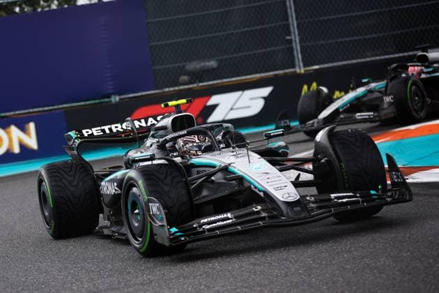 F1 - MIAMI GRAND PRIX 2025 12 KIMI ANTONELLI Andrea (ita), Mercedes AMG F1 Team W16, action during the Formula 1 Crypto.com Miami Grand Prix 2025, 6th round of the 2025 FIA Formula One World Championship, WM, Weltmeisterschaft from May 2 to 4, 2025 on the Miami International Autodrome, in Miami Gardens, Florida, United States of America - Miami GardensUnited States  Copyright: xEricxAlonsox