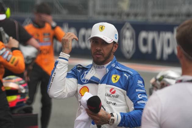 03.05.2025, Miami International Autodrome, Miami, Formula 1 Crypto.com Miami Grand Prix 2025 ,im Bild 3.Platz für Lewis Hamilton (GBR), Scuderia Ferrari HP im Sprintrennen. (Photo by Hasan Bratic DeFodi Images)