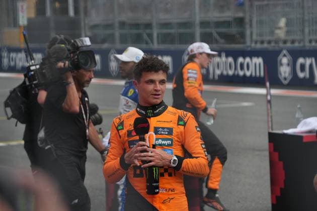 03.05.2025, Miami International Autodrome, Miami, Formula 1 Crypto.com Miami Grand Prix 2025 ,im Bild Sieger Lando Norris (GBR), McLaren F1 Team (Photo by Hasan Bratic DeFodi Images)