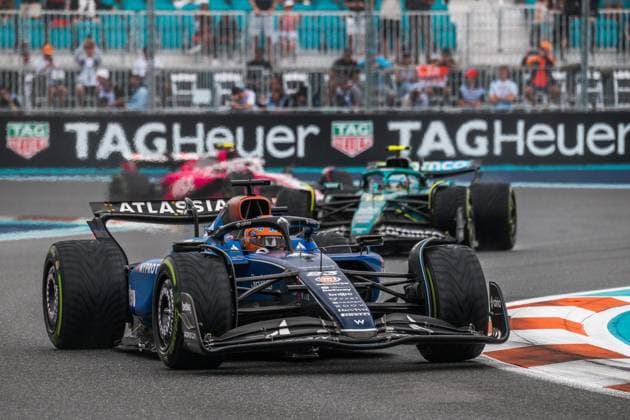 Alexander Albon (Atlassian Williams Racing, Thailand, 23) USA, Formel 1 Weltmeisterschaft, Crypto.com Miami Grand Prix, Miami International Autodrome, Saison 2025, 03.05.2025 USA, Formel 1 Weltmeisterschaft, Crypto.com Miami Grand Prix, Miami International Autodrome, Saison 2025, 03.05.2025 Miami Copyright: xEibner-Pressefoto MaevaxBurillox EP_MBO