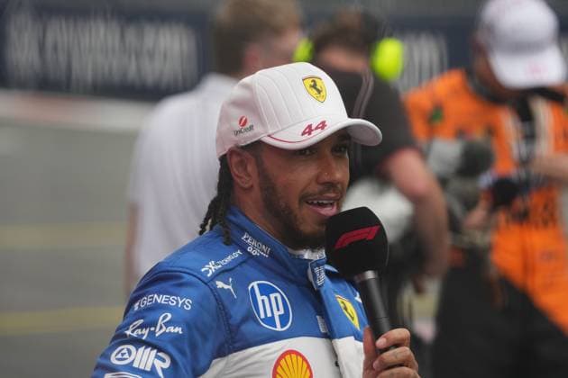 03.05.2025, Miami International Autodrome, Miami, Formula 1 Crypto.com Miami Grand Prix 2025 ,im Bild 3.Platz für Lewis Hamilton (GBR), Scuderia Ferrari HP im Sprintrennen. (Photo by Hasan Bratic DeFodi Images)