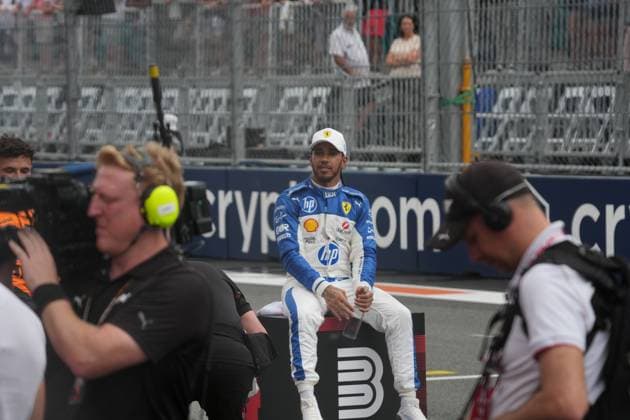 03.05.2025, Miami International Autodrome, Miami, Formula 1 Crypto.com Miami Grand Prix 2025 ,im Bild 3.Platz für Lewis Hamilton (GBR), Scuderia Ferrari HP im Sprintrennen. (Photo by Hasan Bratic DeFodi Images)