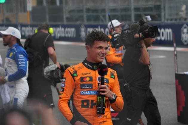 03.05.2025, Miami International Autodrome, Miami, Formula 1 Crypto.com Miami Grand Prix 2025 ,im Bild Sieger Lando Norris (GBR), McLaren F1 Team (Photo by Hasan Bratic DeFodi Images)