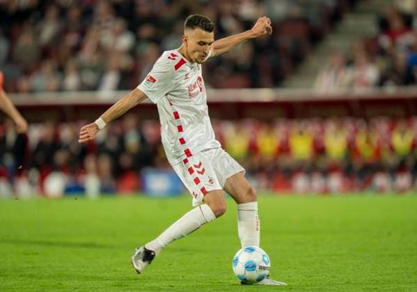 Dejan Ljubicic (1.FC Koeln, 7) 1. FC Köln - SSV Jahn Regensburg, 03.05.2025 Fussball, 2. Bundesliga, RheinEnergieStadion Köln DFL regulations prohibit any use of photographs as image sequences and or quasi-video.