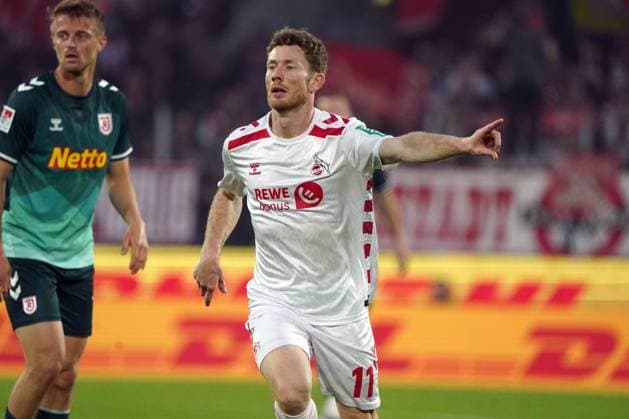 Fussball, 2.BL Saison 2024 2025, 1.FC Köln- SSV Jahn Regensburg 03.05.2025, Rheinenergie Köln Florian Kainz FC Köln, Aktion, Einzelbild