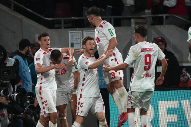 Fussball, 2.BL Saison 2024 2025, 1.FC Köln- SSV Jahn Regensburg 03.05.2025, Rheinenergie Köln FC Köln,jubeln