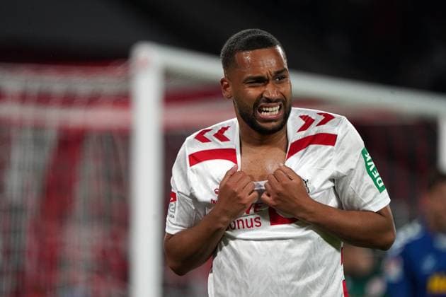 Fussball, 2.BL Saison 2024 2025, 1.FC Köln- SSV Jahn Regensburg 03.05.2025, Rheinenergie Köln Linton Maina FC Köln, Aktion, Einzelbild