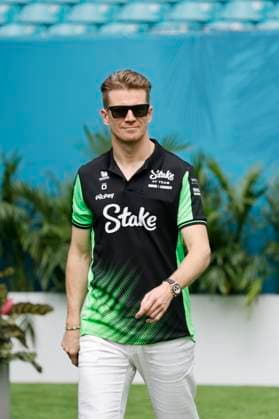 03.05.2025, xrarjax, Motorsport FIA Formel 1, Grand Prix von Miami 2025 v.l. Nico Hülkenberg Huelkenberg (Sauber F1 Team) Startnummer 27 (FIA REGULATIONS PROHIBIT ANY USE OF PHOTOGRAPHS as IMAGE SEQUENCES and or QUASI-VIDEO) Miami