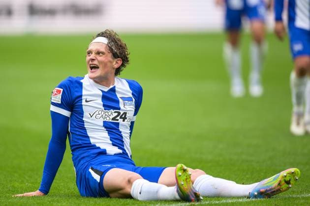 Fußball, 2. Bundesliga, 20250504, Hertha BSC - SpVgg Greuther Fürth. Im Bild Fabian REESE (Hertha, 11). Berlin Olympiastadion Brandenburg Deutschland