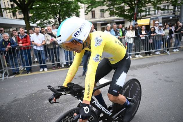 04-05-2025 Tour De Romandie; Tappa 05 Geneve; 2025, Bahrain - Victorious; Martinez, Lenny; Geneve; 