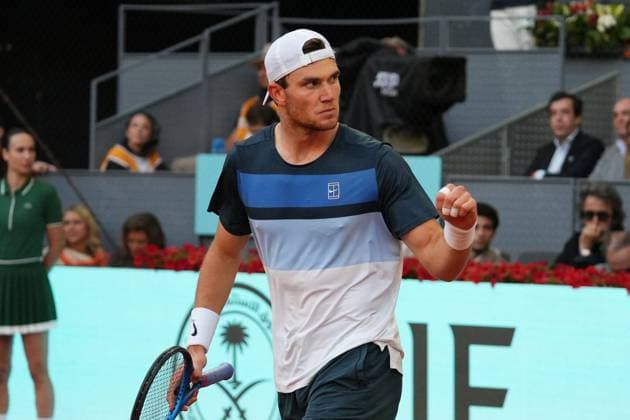Tennis player Casperd Ruud vs Jack Draper during Final the Madrid 2025 Masters Series in Madrid on 05 MAY 2025. Cordon Press 
