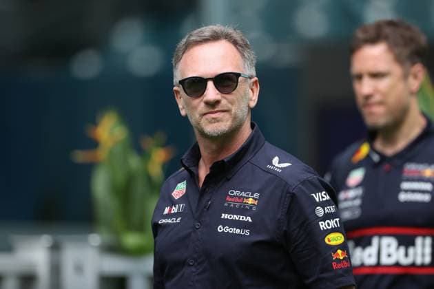 F1 Grand Prix Of Miami - Race Day Arrivals Christian Horner arrives at the Miami International Autodrome in Miami, Florida, for the Formula 1 Crypto.com Miami Grand Prix. Miami, Florida Florida United States  Copyright: xReginaldxMathalonex originalFilename:mathalone-notitle250504_npVan.jpg