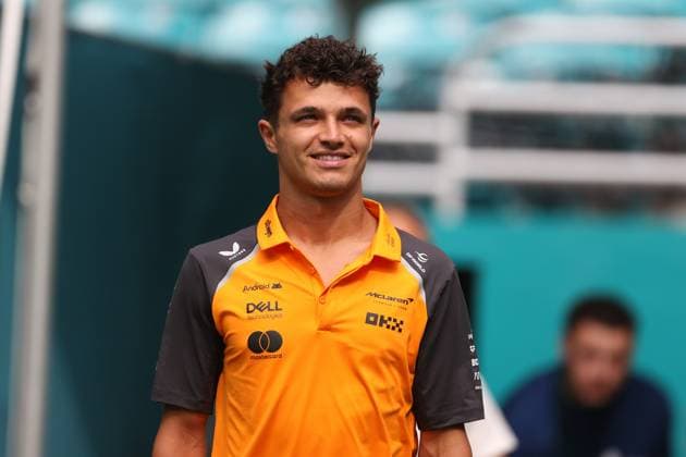 F1 Grand Prix Of Miami - Race Day Arrivals Lando Norris arrives at the Miami International Autodrome in Miami, Florida, for the Formula 1 Crypto.com Miami Grand Prix. Miami, Florida Florida United States  Copyright: xReginaldxMathalonex originalFilename:mathalone-notitle250504_nptVj.jpg