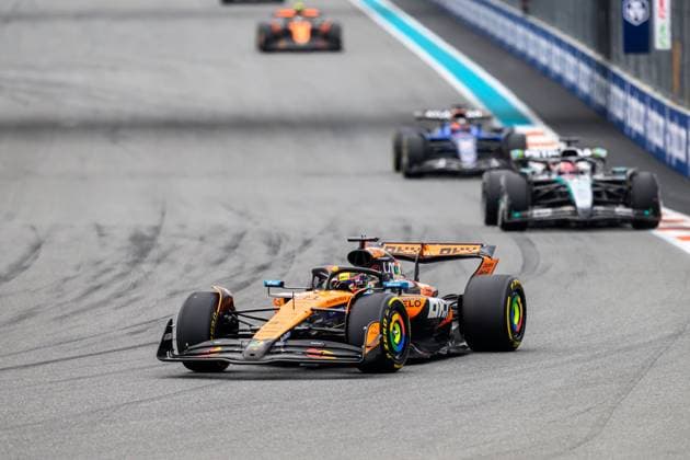 4th May 2025; Miami International Autodrome, Miami, Florida, USA; Formula 1 Crypto.com Miami Grand Prix 2025; Race Day; Oscar Piastri of Australia driving the number 81 McLaren.  ActionPlus12782974 DouglasxMurray