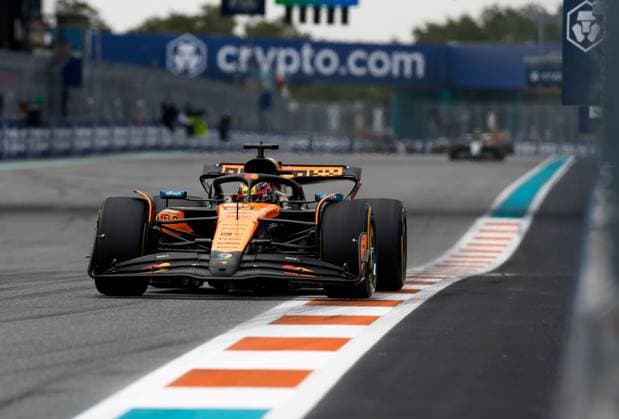 81 Oscar Piastri (AUS, McLaren F1 Team), F1 Grand Prix of Miami at Miami International Autodrome on May 4, 2025 in Miami Gardens, United States of America. (Photo by HOCH ZWEI) Miami Gardens United States of America