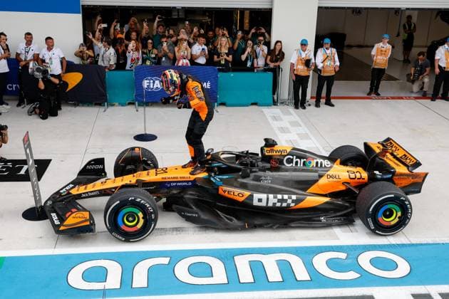 81 Oscar Piastri (AUS, McLaren F1 Team), F1 Grand Prix of Miami at Miami International Autodrome on May 4, 2025 in Miami Gardens, United States of America. (Photo by HOCH ZWEI) Miami Gardens United States of America