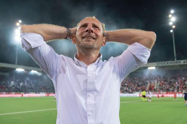 Trainer Mauro Lustrinelli, FCT, FC Thun - FC Aarau, Challenge League, Fussball, 02.05.2025 *** Coach Mauro Lustrinelli, FCT, FC Thun FC Aarau, Challenge League, Football, 02 05 2025 