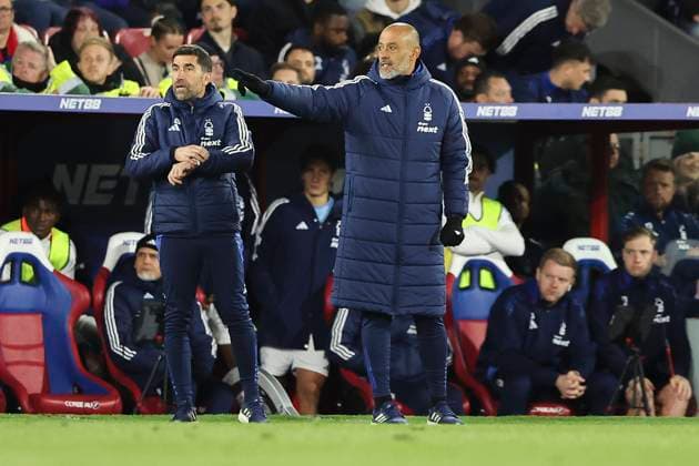 5th May 2025; Selhurst Park, Selhurst, London, England; Premier League Football, Crystal Palace versus Nottingham Forest; Nuno Espirito Santo Manager of Nottingham Forest reacts on the touchline  ActionPlus12783229 HenningxVonxJagow