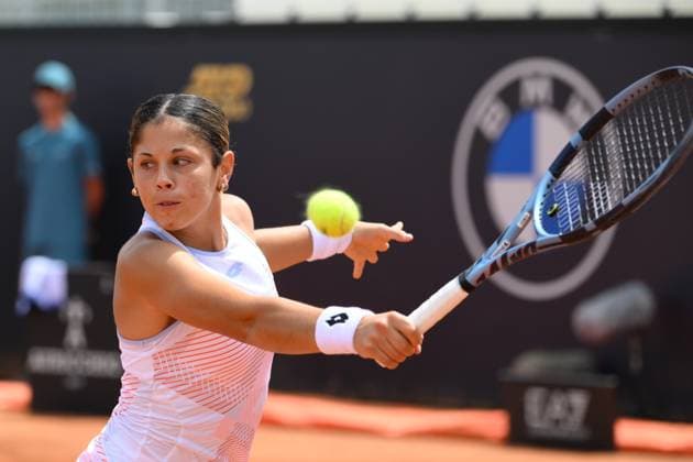 Giorgia Pedone (ITA) during the 1th round against Lulu Sun (NZL) of the WTA, Tennis Damen Master 1000 Internazionali BNL d Italia tournament at Foro Italico on May 06, 2025 Fabrizio Corradetti LiveMedia  Copyright: xFabrizioxCorradetti IPAxSportx xipa-agency.netx xx IPA_57326392 IPA_Agency_IPA57326392