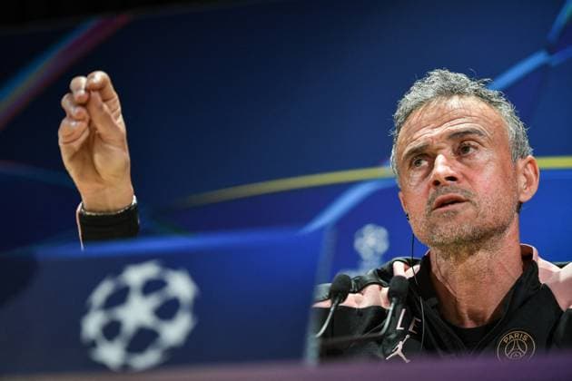 PSG presser before facing Arsenal - FA Paris Saint-Germain’s head coach Luis Enrique speaks during a press conference, PK, Pressekonferenz at the PSG Campus on May 6, 2025, before the UEFA Champions League football match between Paris Saint-Germain and Arsenal FC at the Parc des Princes Stadium in Paris on May 7, 2025. Photo by Firas Abdullah ABACAPRESS.COM Paris Ile-de-France France  Copyright: xAbdullahxFiras ABACAx