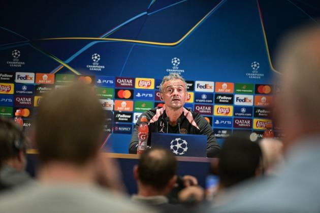 PSG presser before facing Arsenal - FA Paris Saint-Germain’s head coach Luis Enrique speaks during a press conference, PK, Pressekonferenz at the PSG Campus on May 6, 2025, before the UEFA Champions League football match between Paris Saint-Germain and Arsenal FC at the Parc des Princes Stadium in Paris on May 7, 2025. Photo by Firas Abdullah ABACAPRESS.COM Paris Ile-de-France France  Copyright: xAbdullahxFiras ABACAx