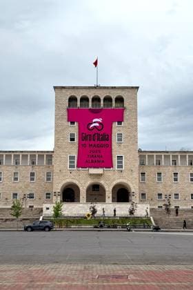The city dress code for the Giro d™Italia 2025 - Tirana - Tuesday, May 6, 2025. - cycling .  Copyright: xMassimoxPaolone LaPressex