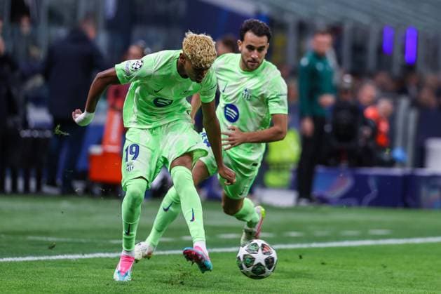 FC Internazionale vs FC Barcelona, Barca - UEFA Champions League 2024 25 Semi Final - 2nd leg - 06 05 2025 Lamine Yamal of FC Barcelona seen in action during UEFA Champions League 2024 25 Semi Final - 2nd leg football match between FC Internazionale and FC Barcelona at San Siro Stadium Copyright: xBEAUTIFULxSPORTS Carabellix