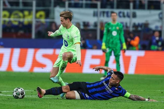 FC Internazionale vs FC Barcelona, Barca - UEFA Champions League 2024 25 Semi Final - 2nd leg - 06 05 2025 Lautaro Martinez of FC Internazionale seen in action during UEFA Champions League 2024 25 Semi Final - 2nd leg football match between FC Internazionale and FC Barcelona at San Siro Stadium Copyright: xBEAUTIFULxSPORTS Carabellix