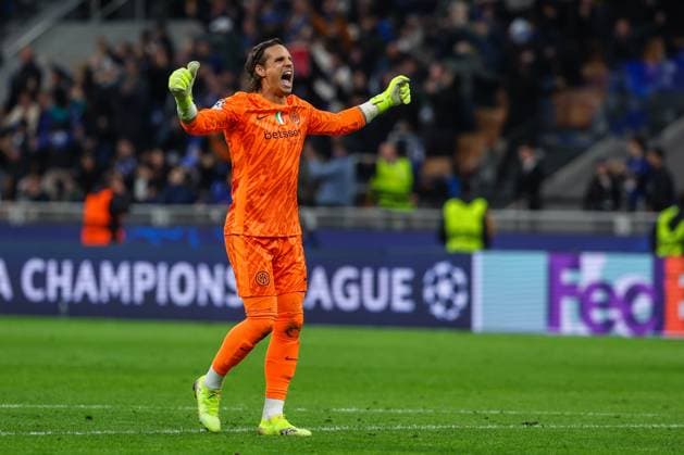 FC Internazionale vs FC Barcelona, Barca - UEFA Champions League 2024 25 Semi Final - 2nd leg - 06 05 2025 Yann Sommer of FC Internazionale celebrates during UEFA Champions League 2024 25 Semi Final - 2nd leg football match between FC Internazionale and FC Barcelona at San Siro Stadium Copyright: xBEAUTIFULxSPORTS Carabellix