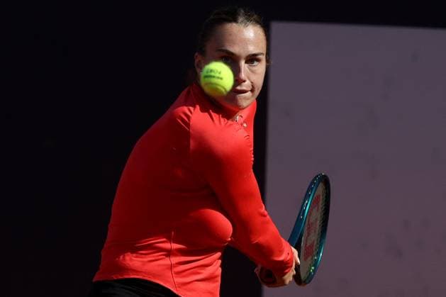 Tennis: Sabalenka Arena, ATP, Tennis Herren and WTA, Tennis Damen Master 1000 Training Session at Foro Italico in Rome Rome Italy 06.05.2025: Arena Sabalenka ranking 1 during the training session at the Internazionali BNL d Italia 2025 ATP and WTA Master 1000 circuit of Rome at the Foro Italico. Rome italy Italy  Copyright: xIPA ABACAx