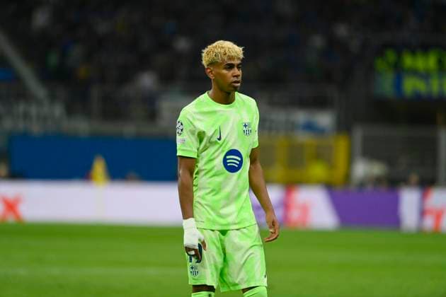 6th May 2025; Giuseppe Meazza, Milan, Italy; Champions League Semi Final, 2nd Leg Football, Inter Milan versus Barcelona FC; Lamine Yamal of FC Barcelona, Barca  ActionPlus12783351 StefanoxGuidi