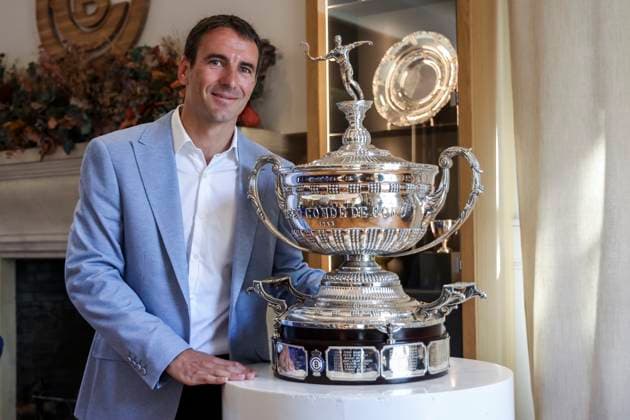May 7, 2025, Barcelona, Barcelona, Spain: Tommy Robredo attends his press conference, PK, Pressekonferenz during the Presentation as the New Sports Director of the Barcelona Open Banc Sabadell - Conde Godo at the Real Club De Tenis Barcelona - 1899 on May 07, 2025 in Barcelona, Spain. Barcelona Spain - ZUMAa181 20250507_zaa_a181_047 Copyright: xJavierxBorregox