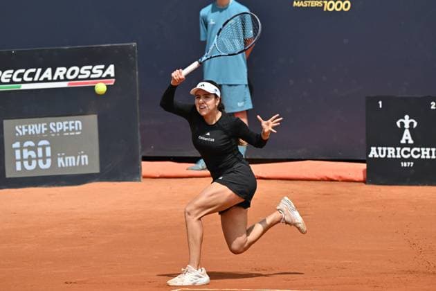 Foto IPP Roberto Ramaccia Roma 7 5 2025 Tennis Internazionali Bnl d’Italia 2025 Nella foto Camila Osorio (Col) in azione durante la partita Italy Photo Press - World Copyright Roma italy Italia ITALY  Copyright: xR4924_italyphotopressx