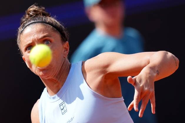 Sport Bilder des Tages Sara Errani (ITA) during the 2th round against Naomi Osaka (JPN) of the WTA, Tennis Damen Master 1000 Internazionali BNL d™Italia tournament at Foro Italico on May 07, 2025 (Alfredo Falcone LaPresse)  Copyright: xAlfredoxFalcone LaPressex