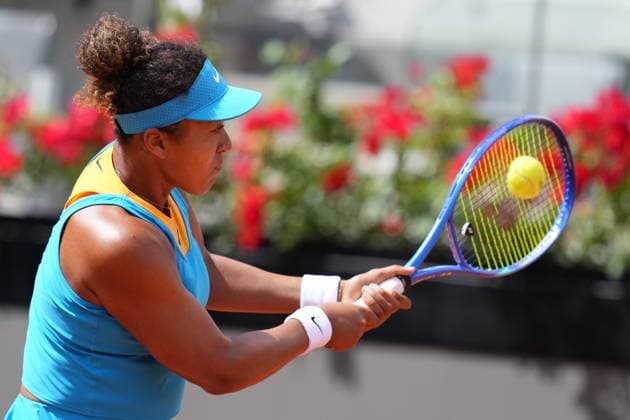 Naomi Osaka (JPN) during the 2th round against Sara Errani (ITA) of the WTA, Tennis Damen Master 1000 Internazionali BNL d™Italia tournament at Foro Italico on May 07, 2025 (Alfredo Falcone LaPresse)  Copyright: xAlfredoxFalcone LaPressex