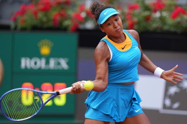 Naomi Osaka (JPN) during the 2th round against Sara Errani (ITA) of the WTA, Tennis Damen Master 1000 Internazionali BNL d™Italia tournament at Foro Italico on May 07, 2025 (Alfredo Falcone LaPresse)  Copyright: xAlfredoxFalcone LaPressex