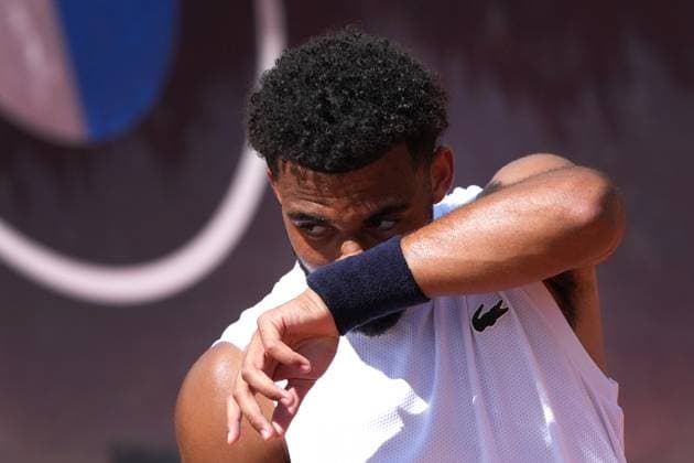 Arthur Fils of France during a training session at the Internazionali BNL d Italia 2025 tennis tournament at Foro Italico in Rome, Italy on 5 7, 2024. AntoniettaxBaldassarre