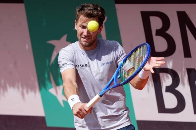 Casper Ruud of Norway during a training session at the Internazionali BNL d Italia 2025 tennis tournament at Foro Italico in Rome, Italy on 5 7, 2024. AntoniettaxBaldassarre