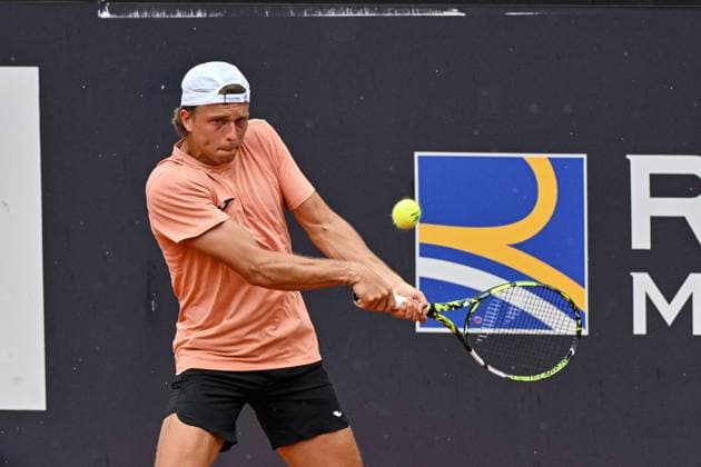 Foto IPP Roberto Ramaccia Roma 7 5 2025 Tennis Internazionali Bnl d’Italia 2025 Nella foto Alexandre Muller (FRA) in azione durante la partita Italy Photo Press - World Copyright Roma italy Italia ITALY  Copyright: xR4924_italyphotopressx