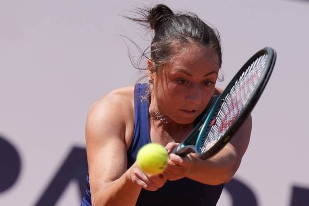 Elisabetta Cocciaretto (ITA) during the 2th round against Elina Avanesyan (ARM) of the WTA, Tennis Damen Master 1000 Internazionali BNL d™Italia tournament at Foro Italico on May 07, 2025 (Alfredo Falcone LaPresse)  Copyright: xAlfredoxFalcone LaPressex