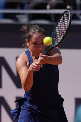 Elisabetta Cocciaretto (ITA) during the 2th round against Elina Avanesyan (ARM) of the WTA, Tennis Damen Master 1000 Internazionali BNL d™Italia tournament at Foro Italico on May 07, 2025 (Alfredo Falcone LaPresse)  Copyright: xAlfredoxFalcone LaPressex