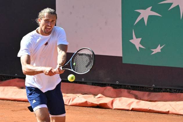 Sport Bilder des Tages Foto IPP Roberto Ramaccia Roma 7 5 2025 Tennis Internazionali Bnl d’Italia 2025 Nella foto Alexander Zverev (GER) Italy Photo Press - World Copyright Roma italy Italia ITALY  Copyright: xR4924_italyphotopressx