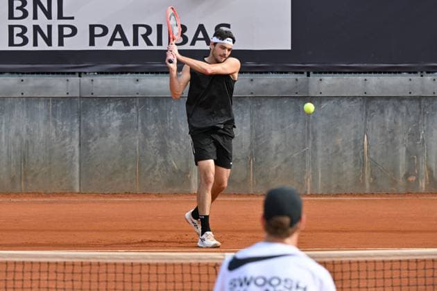 Foto IPP Roberto Ramaccia Roma 7 5 2025 Tennis Internazionali Bnl d’Italia 2025 Nella foto Taylor Fritz (USA) durante allenamento Italy Photo Press - World Copyright Roma italy Italia ITALY  Copyright: xR4924_italyphotopressx