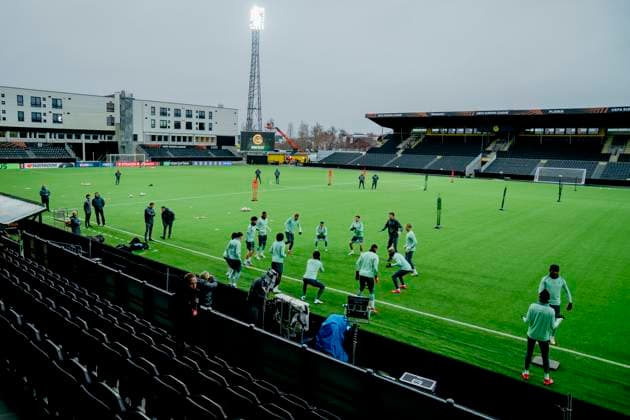 Training for the European League semi-final Bodo 20250507 Tottenham Hotspur training on the day of the European League semi-final against Bodo Glimt at Aspmyra Stadium Photo Stian Lysberg Solum NTB Bodo Norge EDITORIAL USE ONLY RESTRICTED USE FOR BETTING COMPANIES  Copyright: xx