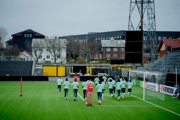Training for the European League semi-final Bodo 20250507 Tottenham Hotspur training on the day of the European League semi-final against Bodo Glimt at Aspmyra Stadium Photo Stian Lysberg Solum NTB Bodo Norge EDITORIAL USE ONLY RESTRICTED USE FOR BETTING COMPANIES  Copyright: xx